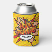 GELUKKIGE VERJAARDAG Gepersonaliseerde Plezier Mod Blikjeskoeler (Blikje Achterkant)