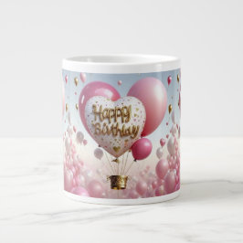 Gelukkige Verjaardag – Gepersonaliseerde & Unieke  Grote Koffiekop