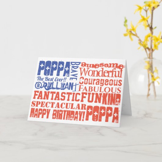 Gelukkige Verjaardag GEPERSONALISEERDE VS VLAG Kaart (Gele Bloem)