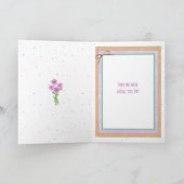 Gelukkige Verjaardag Gepersonaliseerde Waterverf B Kaart (Binnen)