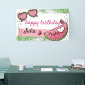 Gelukkige Verjaardag Gepersonaliseerde Zomer Water Spandoek (Beurs)