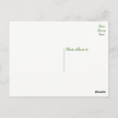 Gelukkige Verjaardag Gerbera Daisy Sinaasappel Gro Briefkaart (Achterkant)