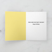 Gelukkige verjaardag geschokte kat met mond open H Feestdagen Kaart (Binnen)