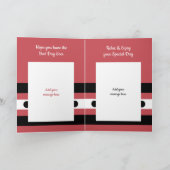 Gelukkige Verjaardag geweldige kleinzoon rood Kaart (Binnen)