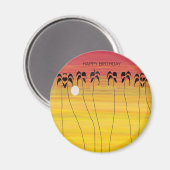 Gelukkige verjaardag, Geweldige tropische zonsonde Magneet (Voorkant / Achterkant)