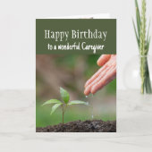 Gelukkige verjaardag geweldige zorgverlener kaart (Voorkant)