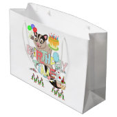 Gelukkige Verjaardag Gift Bag Possum Cake Groot Cadeauzakje (Achterkant Gekanteld)
