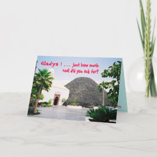 Gelukkige Verjaardag - Gladys/Steenkool Kaart