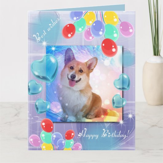 Gelukkige verjaardag glimlachend Corgi Kaart (Voorkant)