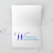 Gelukkige Verjaardag glimlachende alligator kaart (Binnen)