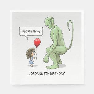 Gelukkige verjaardag Goblin Servet