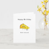 Gelukkige verjaardag. Goed gerijpt. Verjaarkaart. Kaart (Gele Bloem)