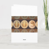 Gelukkige Verjaardag - Golden Flame Coins 2010 Kaart (Achterkant)