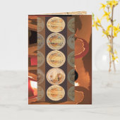 Gelukkige Verjaardag - Golden Flame Coins 2010 Kaart (Gele Bloem)