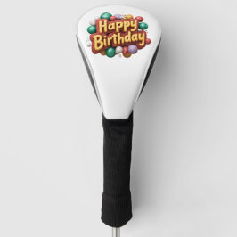 gelukkige verjaardag golfheadcover