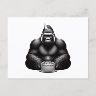 Gelukkige verjaardag Gorilla Briefkaart