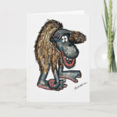Gelukkige Verjaardag Gorilla Kaart (Voorkant)