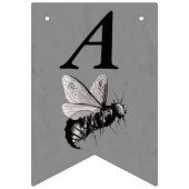 Gelukkige Verjaardag Gotische Grote Bijen Schedel  Vlaggetjes (Tweede vlag)