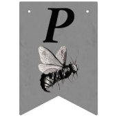 Gelukkige Verjaardag Gotische Grote Bijen Schedel  Vlaggetjes (Derde vlag)