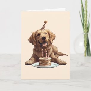 Gelukkige Verjaardag Gouden Retriever hond Kaart