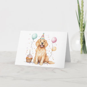 Gelukkige Verjaardag Gouden Retriever hond Kaart