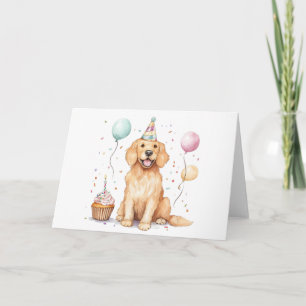 Gelukkige Verjaardag Gouden Retriever hond Kaart