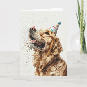 Gelukkige Verjaardag Gouden Retriever hond Kaart