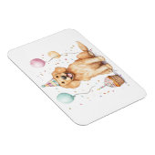 Gelukkige Verjaardag Gouden Retriever hond Magneet (Rechterzijde)