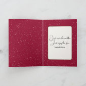 Gelukkige Verjaardag Gouden Retriever in Sneeuw Kaart (Binnen)