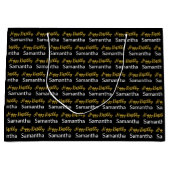 Gelukkige Verjaardag Gouden Script Zwart-witte Naa Groot Cadeauzakje (Voorkant)