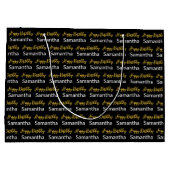 Gelukkige Verjaardag Gouden Script Zwart-witte Naa Groot Cadeauzakje (Achterkant)