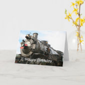 Gelukkige Verjaardag: Grand Canyon Railway locomot Kaart (Gele Bloem)