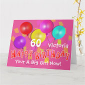 Gelukkige Verjaardag Grappig 60ste Mijlpaal Gepers Kaart (Gele Bloem)