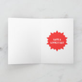 Gelukkige Verjaardag Grappig 65ste Mijlpaal Gepers Kaart (Binnen)