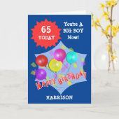 Gelukkige Verjaardag Grappig 65ste Mijlpaal Gepers Kaart (Gele Bloem)