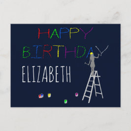 Gelukkige verjaardag grappig aanpasbaar briefkaart