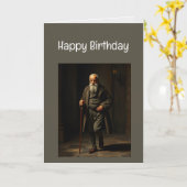 Gelukkige Verjaardag Grappig Jong Nu Oud Kaart (Gele Bloem)