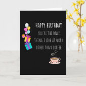 Gelukkige Verjaardag Grappig Medewerker Gift Kaart (Gele Bloem)