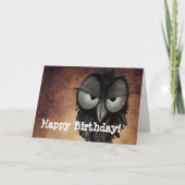 Gelukkige Verjaardag Grappige Grumpy Ontevreden Ui Kaart (Voorkant)
