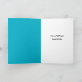 Gelukkige Verjaardag Grappige Kat In Lab Jas Met B Feestdagen Kaart (Binnen)