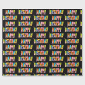 Gelukkige Verjaardag Grappige Kat Liefhebber Dag V Cadeaupapier (Vlak)