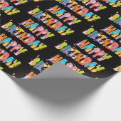 Gelukkige Verjaardag Grappige Kat Liefhebber Dag V Cadeaupapier (Hoek)