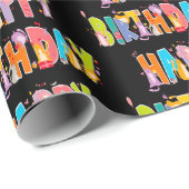 Gelukkige Verjaardag Grappige Kat Liefhebber Dag V Cadeaupapier (Rol Hoek)