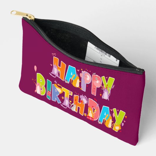 Gelukkige Verjaardag Grappige Kat Liefhebber Dag V Etui (Open)