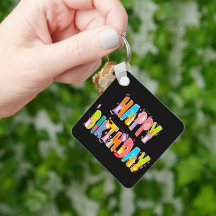 Gelukkige Verjaardag Grappige Kat Liefhebber Dag V Sleutelhanger