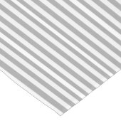 Gelukkige Verjaardag Grijze Witte Streep Tafellope Korte Tafelloper (Hoek)