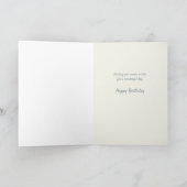 Gelukkige verjaardag grillige bloemen kaart (Binnen)