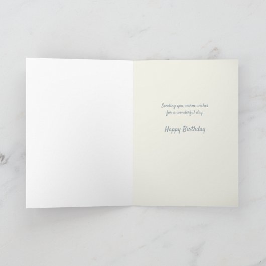 Gelukkige verjaardag grillige bloemen kaart (Binnen)