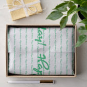 Gelukkige verjaardag! Groen Casual scriptpatroon h Tissuepapier (Geschenk)