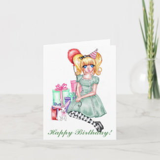 Gelukkige Verjaardag (Groene) Kaart